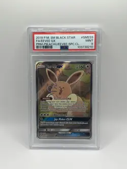 Pokemon Eevee GX #SM233 Black Star Promo Card 2019 PSA 9 - Image 1