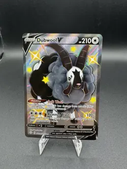 Pokemon Dubwool V SV120 Shining Fates Shiny Ultra Rare Full Art Holo NM - Image 1