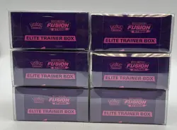 Lot of 6 Pokemon Sword and Shield Fusion Strike Elite Trainer Box Sealed w/Case - Image 4