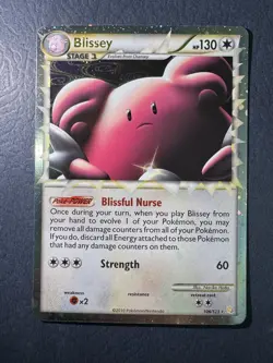 Pokemon TCG Blissey (Prime) 106/123 Heartgold & Soulsilver Holo - Image 1
