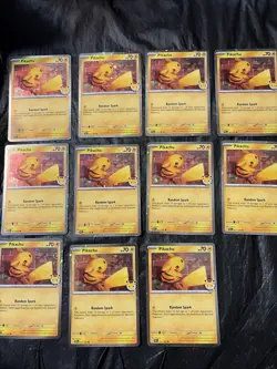 Lot Of 11 - Pikachu 51/162 Stamped 2026 Pokemon Day 30th Anniversary Promo TCG - Image 1