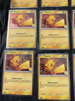Lot Of 11 - Pikachu 51/162 Stamped 2026 Pokemon Day 30th Anniversary Promo TCG - Image 2