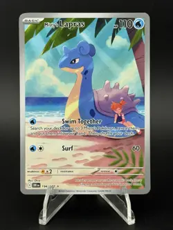 Misty's Lapras 194/182 Illustration Rare Pokemon Destined Rivals (Read)* LP - Image 1