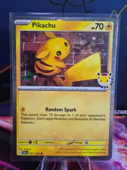 Pikachu - Cosmo Holo Promo 051/162 Pokemon Day 2026 30th Anniversary MT/NM!! - Image 1