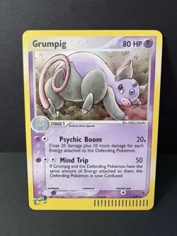 2003 Grumpig 6/97 EX Dragon Holo Rare Pokemon TCG Ereader Vintage - Image 1
