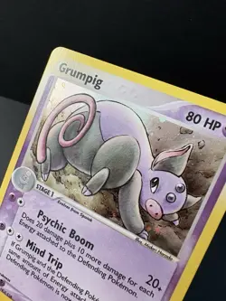 2003 Grumpig 6/97 EX Dragon Holo Rare Pokemon TCG Ereader Vintage - Image 3