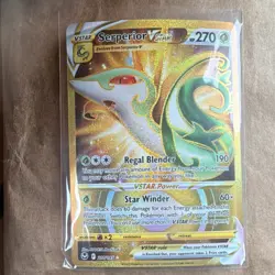 Pokemon Serperior VSTAR 210/195 Secret Rare Full Art Holo 270 HP Silver Tempest - Image 1