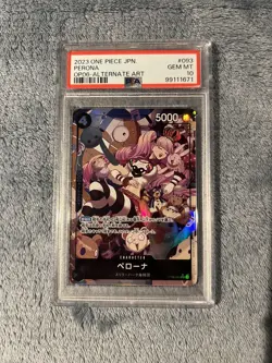 PSA 10 Perona OP06-093 Alt Art Wing of Capt GEM MINT JAPANESE ONE PIECE 2023 - Image 1