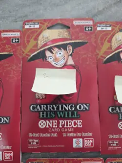 One Piece TCG OP-13 Carrying On His Will Sleeved Booster Pack Lot of 11 English - Image 2