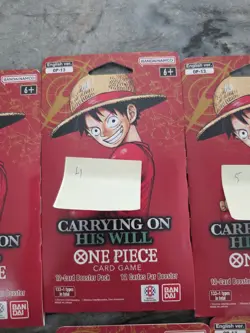 One Piece TCG OP-13 Carrying On His Will Sleeved Booster Pack Lot of 11 English - Image 4