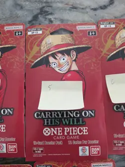 One Piece TCG OP-13 Carrying On His Will Sleeved Booster Pack Lot of 11 English - Image 5