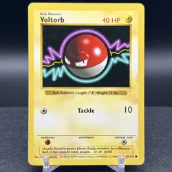 Voltorb 67/102 Shadowless Common Base Set Pokemon Card - Image 1