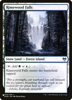 MTG Magic the Gathering Rimewood Falls (78/137) From Cute to Brute LP - Image 1