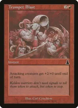 Trumpet Blast -Foil Medium Play MTG Urza's Destiny - Image 1
