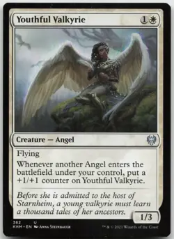 MTG Youthful Valkyrie U Kaldheim 382 LP - Image 1