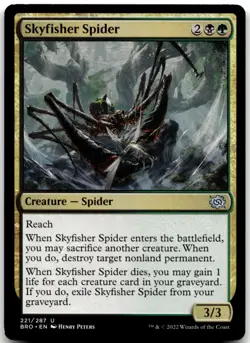 MTG Skyfisher Spider U The Brothers' War 221 LP - Image 1