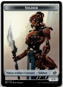 MTG Soldier Token (009) T The Brothers' War 9 LP - Image 1