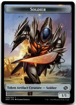 MTG Soldier Token (008) T The Brothers' War 8 LP - Image 1