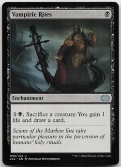 MTG Vampiric Rites U Double Masters 2022 98 LP - Image 1