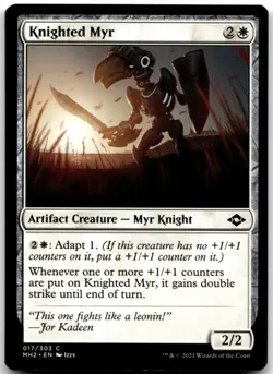 MTG Knighted Myr C Modern Horizons 2 17 LP - Image 1
