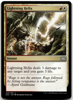 MTG Lightning Helix U Double Masters 2022 243 LP - Image 1