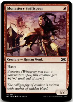 MTG Monastery Swiftspear C Double Masters 2022 119 LP - Image 1