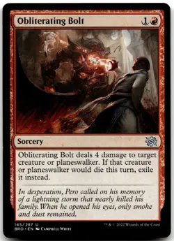 MTG Obliterating Bolt U The Brothers' War 145 LP - Image 1