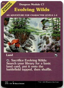 MTG Evolving Wilds (Dungeon Module) C Adventures in the Forgotten Realms 353 LP - Image 1