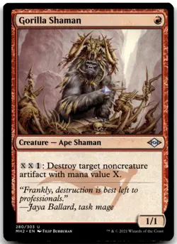 MTG Gorilla Shaman U Modern Horizons 2 280 LP - Image 1
