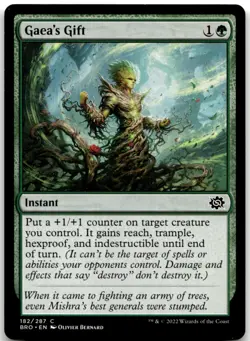 MTG Gaea's Gift C The Brothers' War 182 LP - Image 1