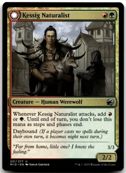 MTG Kessig Naturalist U Innistrad: Midnight Hunt 231 LP - Image 1