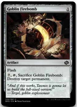 MTG Goblin Firebomb C The Brothers' War 235 LP - Image 1