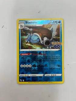 Pokemon Blastoise Pokemon GO 27/073 Holo EN 2022 - Image 1