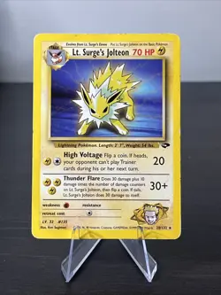 Pokemon TCG Lt. Surge's Jolteon Gym Challenge 28/132 - Image 1