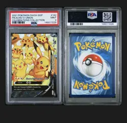 Pokemon Pikachu V-Union PSA 10,10,10 and 9 Celebrations Promo set (sequential) - Image 5