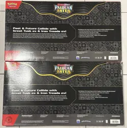 Pokemon Paldean Fates Great Tusk Iron Treads Ex Premium Collection X2 - Lot Of 2 - Image 2