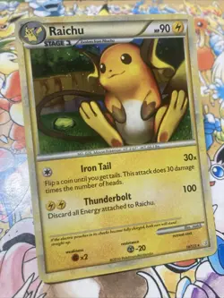 Pokemon TCG Raichu Heartgold & Soulsilver 10/123 Holo Holo Rare - Image 2