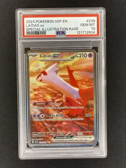 Pokemon 2024 Latias ex 239/191 Alt Art SIR Surging Sparks GEM MINT PSA 10 - Image 1