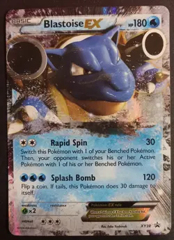 Pokemon TCG Blastoise EX XY30 XY Promos Holo Promo Lightly Played - Image 1