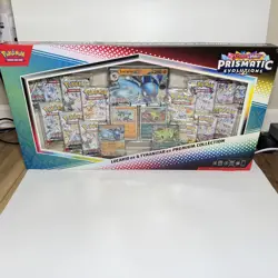 Pokemon 24 Prismatic Evolutions Lucario & Tyranitar ex Premium Collection Sealed - Image 1