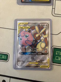 Mega Lopunny & Jigglypuff GX 225/236 Cosmic Eclipse Tag Team Pokemon TCG - Image 1