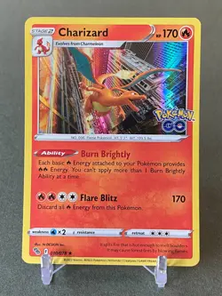 Pokemon Charizard 010/078 Pokemon Go Holo Rare NM - Image 1