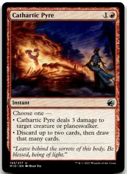 MTG Cathartic Pyre U Innistrad: Midnight Hunt 133 LP - Image 1