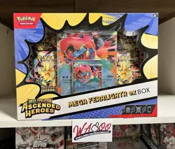 Pokemon TCG: Mega Evolution Ascended Heroes Feraligatr Factory Sealed EX Box - Image 1