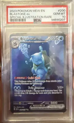 2023 Pokemon 151 Blastoise EX SIR PSA 10 English #200 - Image 1