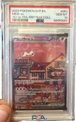 2023 Pokemon 151 UPC Mew EX SIR Promo English #053 PSA 10 - Image 1
