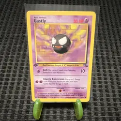 Pokemon TCG Gastly Fossil 1st Edition Uncommon 33/62 English 1999 - Image 1