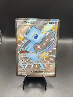 Pokemon TCG Mew EX 216/091 Paldean Fates Full Art Shiny Ultra Rare NM - Image 1