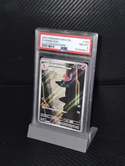 2023 POKEMON MEW EN-151 ILLUSTRATION RARE #169 CHARMELEON PSA 8 - Image 1