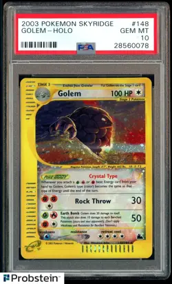 2003 Pokemon Skyridge #148 Golem Holo PSA 10 GEM MINT - Image 1